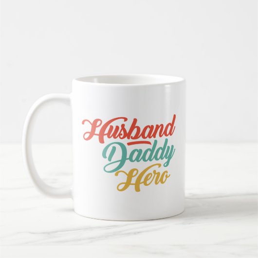 Echtgenoot, pappa, held koffiemok (Links)