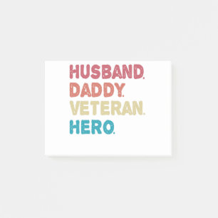 Echtgenoot pappie Veteraan held Fun Koele papa Ret Post-it® Notes