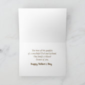 Echtgenoot Religieuze Vaderdag kwaliteiten Kaart (Binnen)