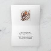 Echtgenoot Robins en Sneeuwman Kerstmis Feestdagen Kaart (Binnen)