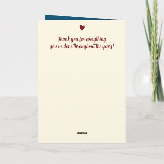 Echtgenoot Ruby 40th anniversary blauw Kaart (Achterkant)