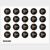Echtgenoot sinds 2017 8e Huwelijk Ronde Sticker (Vel)