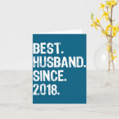 Echtgenoot sinds 2018 1e huwelijk kaart (Gele Bloem)