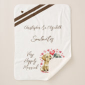 Echtgenoot soulmates schattige honden jubileum cad sherpa deken (Voorkant)