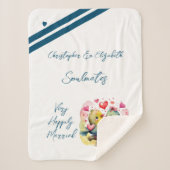 Echtgenoot soulmates schattige vogels jubileum cad sherpa deken (Voorkant)