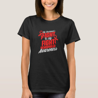 Echtgenoot Strijd Hemofilie Ondersteuning Hemofili T-shirt