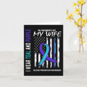 Echtgenoot ter nagedachtenis aan echtgenote zelfmo kaart (Gele Bloem)