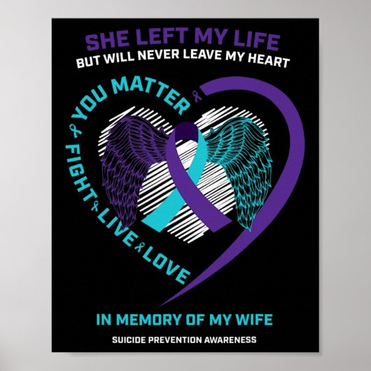 Echtgenoot ter nagedachtenis van mijn vrouw zelfmo poster (Voorkant)