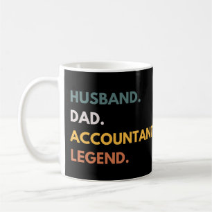 Echtgenoot Vader Accountant Legende Grappige Boekh Koffiemok