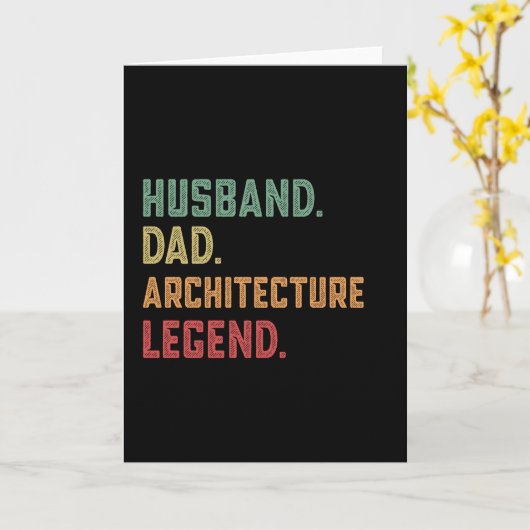 Echtgenoot Vader Architectuur Legende architect Kaart (Gele Bloem)
