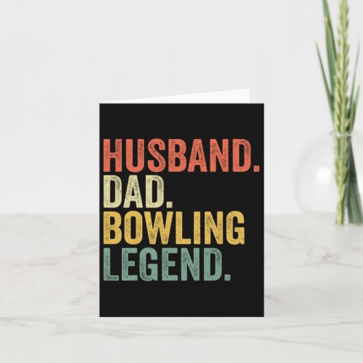 Echtgenoot Vader Bowling Legende Vaderdag Bowling  Kaart (Voorkant)