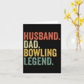 Echtgenoot Vader Bowling Legende Vaderdag Bowling  Kaart (Gele Bloem)