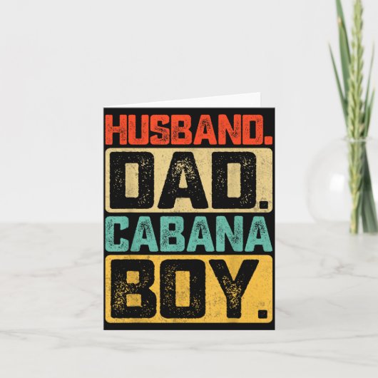 Echtgenoot Vader Cabana Vaderdag Kaart (Voorkant)