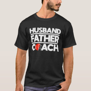 Echtgenoot Vader Coach Honkbal Atleet Vangbal P T-shirt
