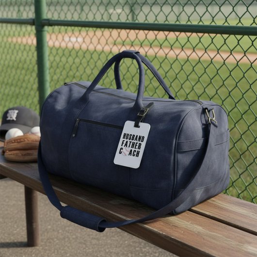 Echtgenoot Vader Coach Honkbal Vader Citaat Bagagelabel