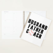 Echtgenoot Vader Coach Honkbal Vader Citaat Planner (Display)