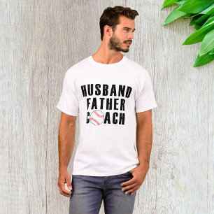 Echtgenoot Vader Coach Honkbal Vader Citaat T-shirt