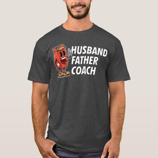 Echtgenoot Vader Coach Vaders Dag Coaching Ouders T-shirt (Voorkant)
