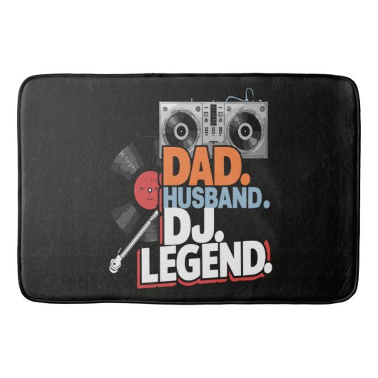 Echtgenoot Vader DJ Legende Badmat (Voorkant)