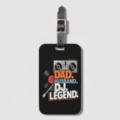 Echtgenoot Vader DJ Legende Bagagelabel (Voorkant (verticaal))