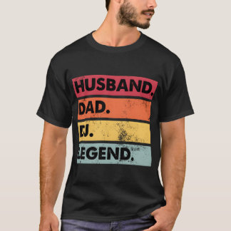 Echtgenoot Vader Dj Legende Dj Disc Jockey Muzieks T-shirt