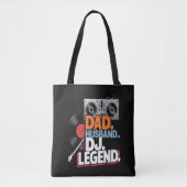 Echtgenoot Vader DJ Legende Tote Bag (Voorkant)