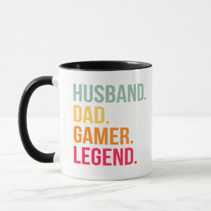 Echtgenoot Vader Gamer Legende Mok