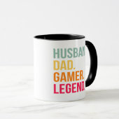 Echtgenoot Vader Gamer Legende Mok (Voorkant rechts)