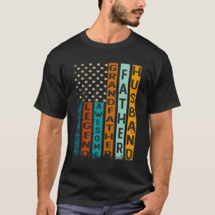 Echtgenoot Vader Grootvader Geweldige legende The T-shirt