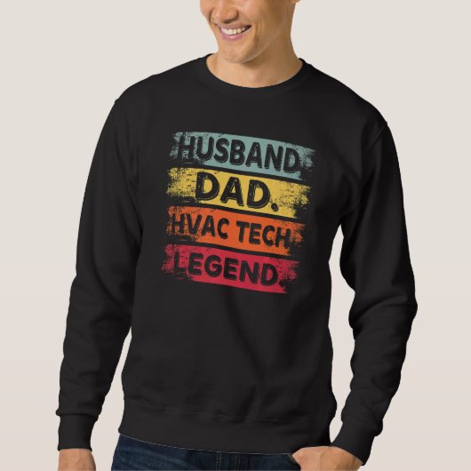 Echtgenoot Vader Hvac Tech HVAC Technicus Reparat Trui (Voorkant)