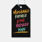 Echtgenoot, Vader, Koning, Gezegend Man | VADERDAG Cadeaulabel (Achterkant)