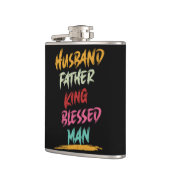 Echtgenoot, Vader, Koning, Gezegend Man | VADERDAG Heupfles (Links)