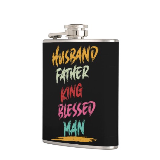 Echtgenoot, Vader, Koning, Gezegend Man | VADERDAG Heupfles (Links)