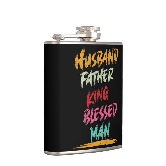 Echtgenoot, Vader, Koning, Gezegend Man | VADERDAG Heupfles (Rechts)