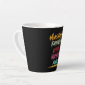 Echtgenoot, Vader, Koning, Gezegend Man | VADERDAG Latte Mok (Linkerhoek)