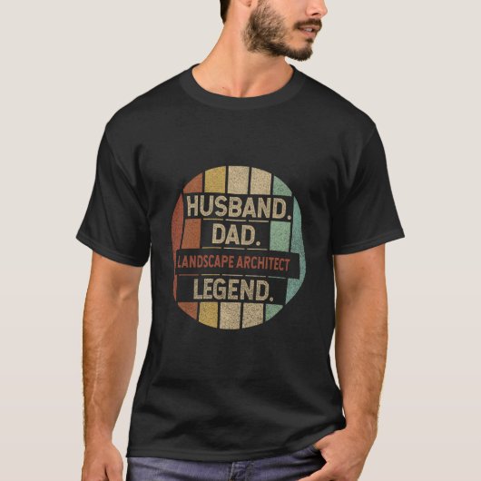 Echtgenoot Vader Landschapsarchitect Legende T-shirt (Voorkant)