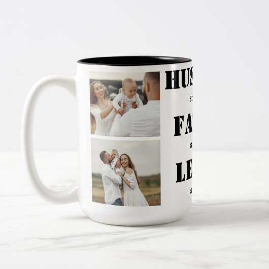 Echtgenoot Vader Legend|3 Foto's|Vaderdag Mok (Links)