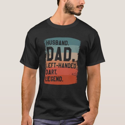 Echtgenoot vader links Handed Dart Legend Darter T-shirt (Voorkant)
