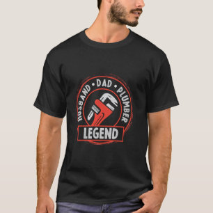 Echtgenoot Vader Loodgieter Legende Professionele T-shirt