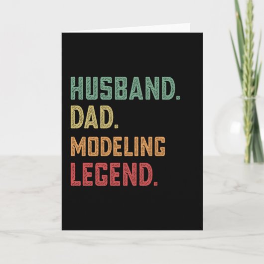 Echtgenoot Vader Modellegende Modelleren Kaart (Voorkant)