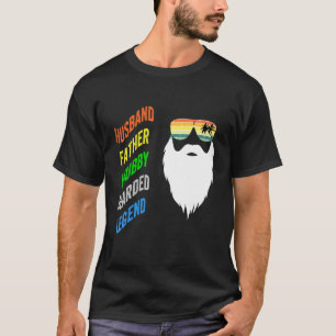 Echtgenoot Vader Mollige Baardige Legende T-shirt
