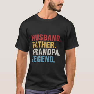Echtgenoot Vader Opa Legende Vaders Dag Papa T-shirt