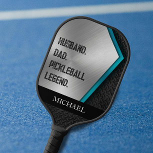 Echtgenoot Vader Pickelball legende geborsteld met Pickleball Paddle