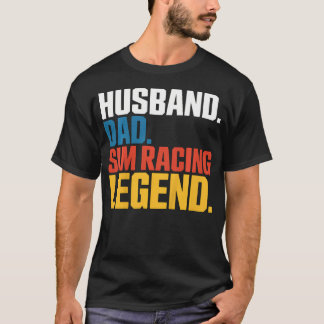 Echtgenoot Vader Sim Racing Legende Eracing Vr Rac T-shirt