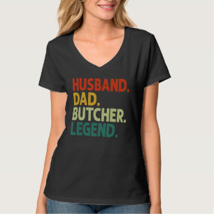 Echtgenoot Vader Slager Legende Vintage Slager T-shirt