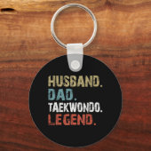 Echtgenoot Vader Taekwondo Legende Sleutelhanger (Voorkant)