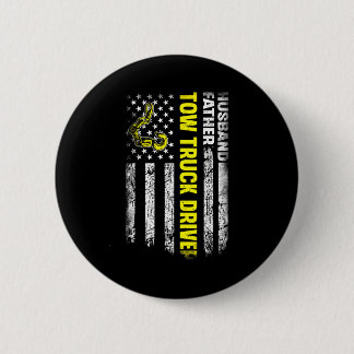 Echtgenoot Vader Takelwagen Bestuurder Kunstwerk Ronde Button 5,7 Cm