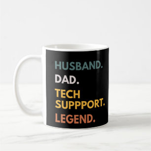 Echtgenoot Vader Tech Support Legende Grappige Pap Koffiemok