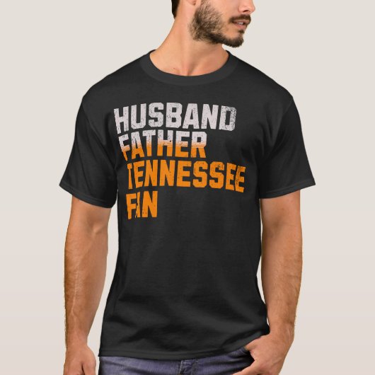 Echtgenoot Vader Tennessee Fan Vaderdag T-shirt (Voorkant)