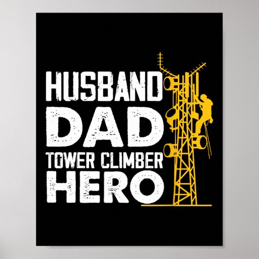 Echtgenoot Vader Torenklimmer Held Verticale Cellt Poster (Voorkant)